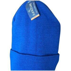 Juncture Beanie Blue Knit Hat NWT LIned w Fleece